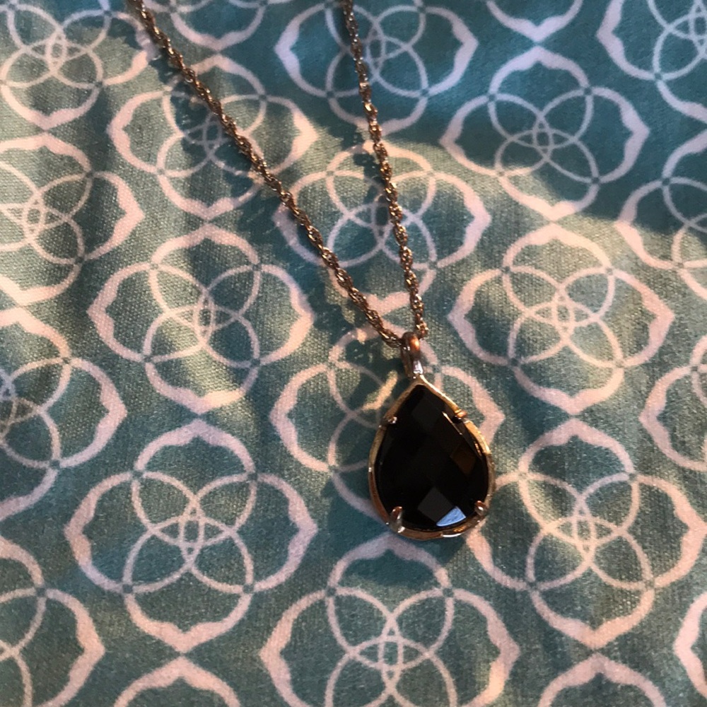 Kendra Scott Black Pendant Necklace